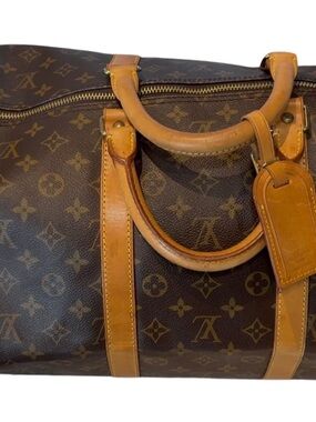 Louis Vuitton Brown Monogram Keepall 55
